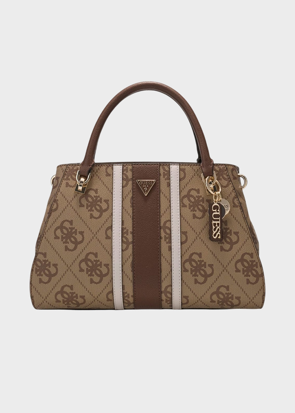 Borsa a mano Noelle II con tracolla e logo all over