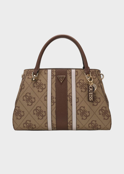 Borsa a mano Noelle II con tracolla e logo all over