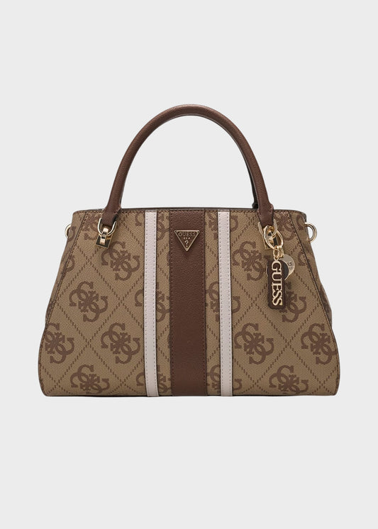 Borsa a mano Noelle II con tracolla e logo all over