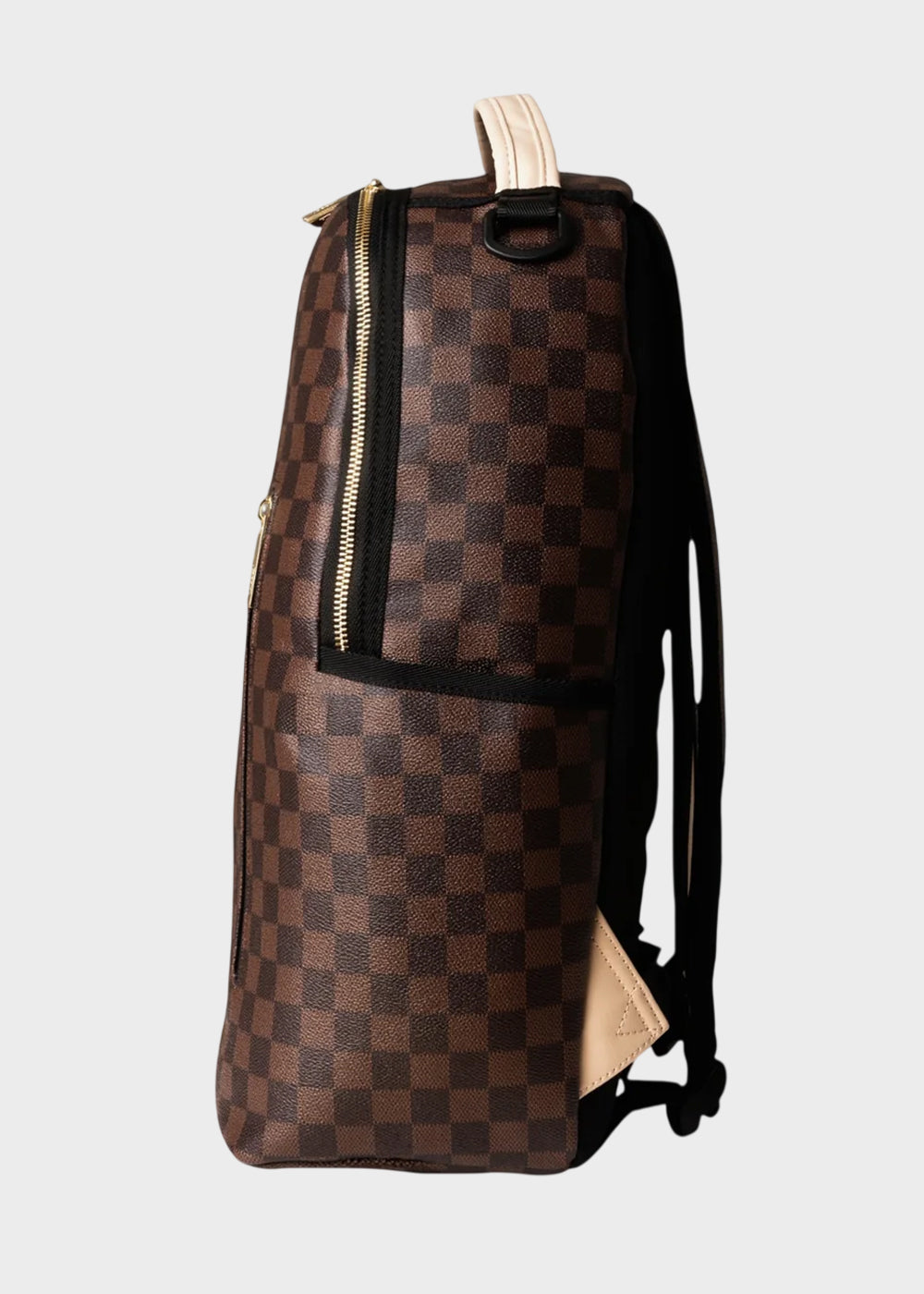 Zaino con logo ricamato frontale e trama a scacchi, "Limited Edition"