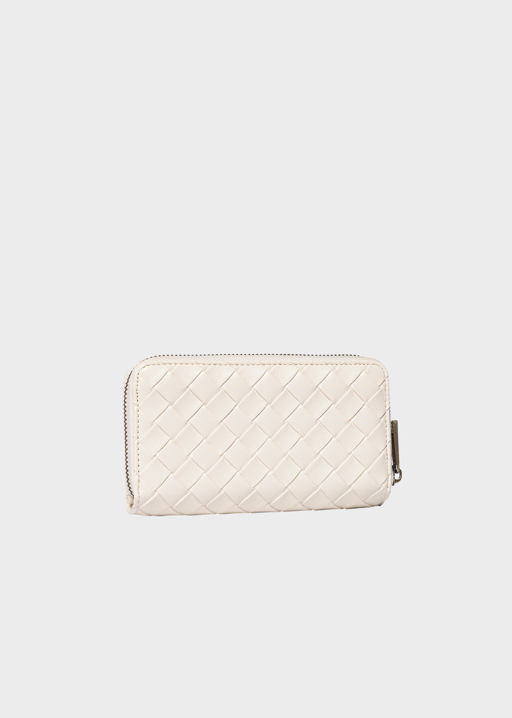 Portafogli Norah Plait con zip e pattina con effetto intreccio
