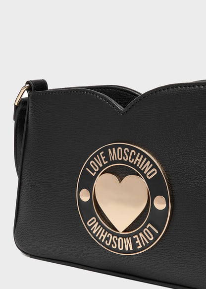 Handbag with heart logo