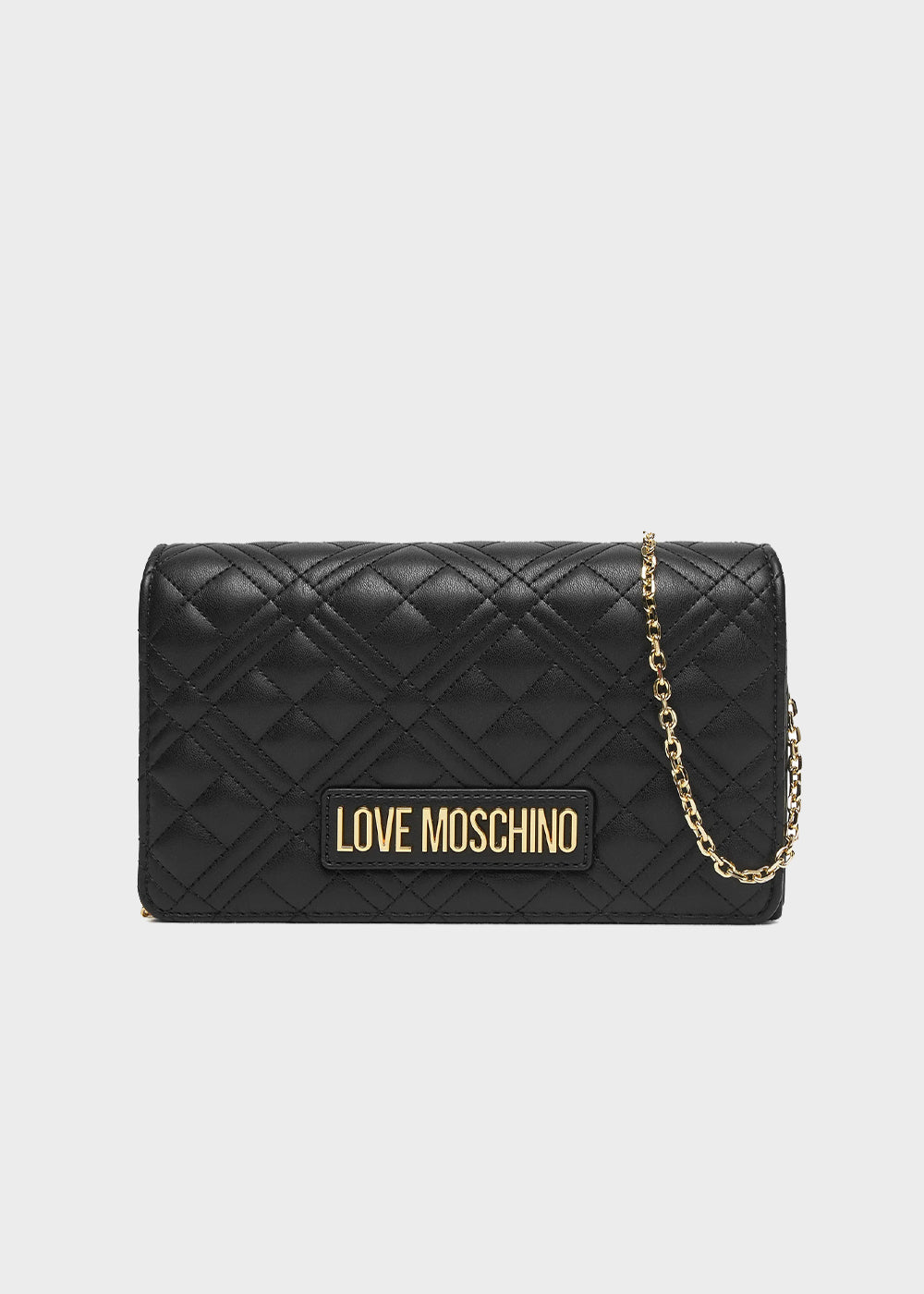 Borsa a tracolla con logo frontale