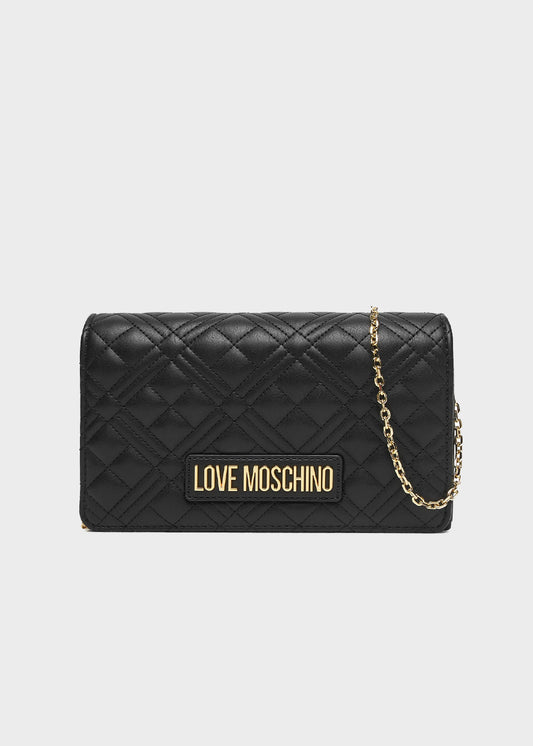 Borsa a tracolla con logo frontale