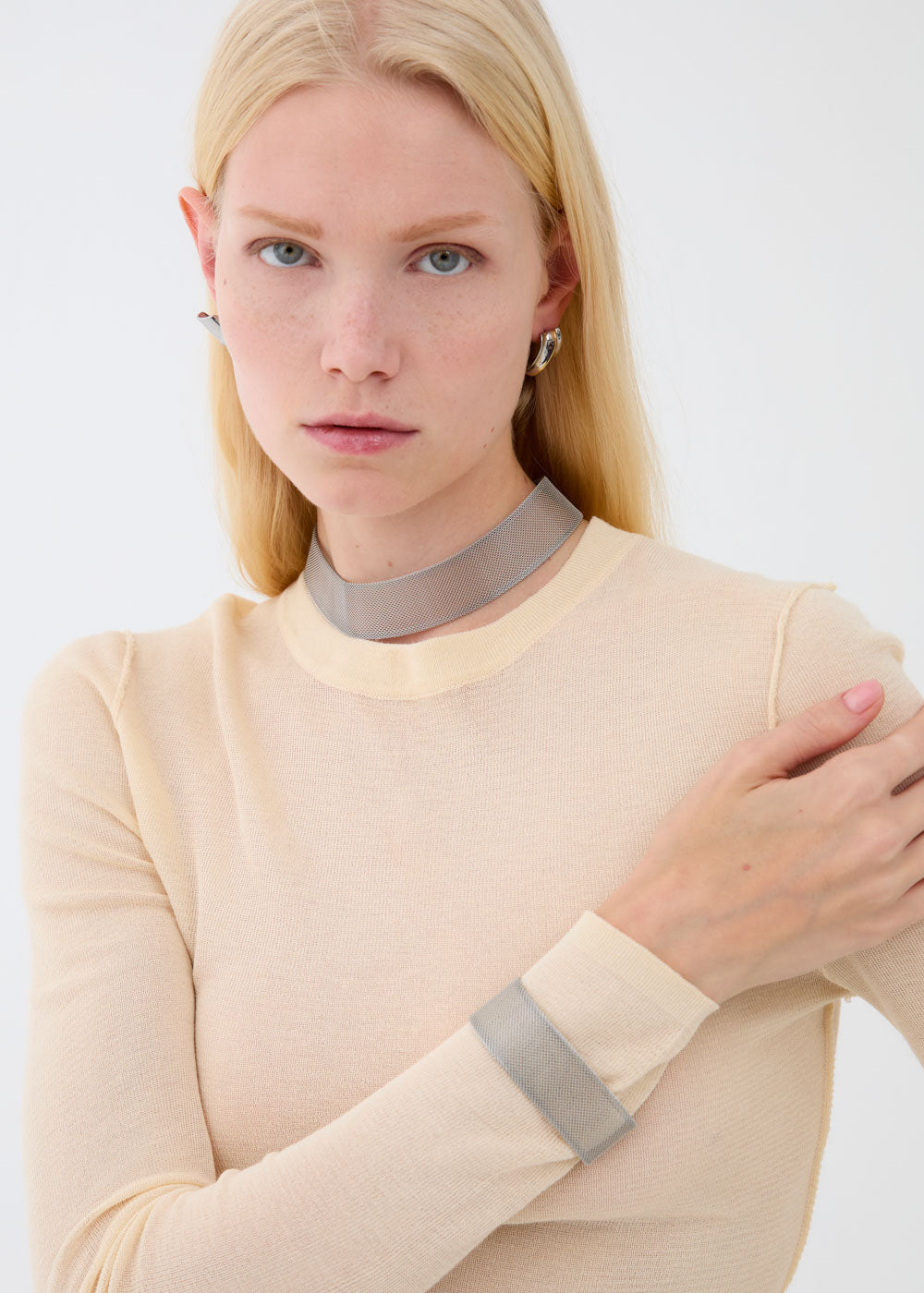 Bracciale in acciaio in mesh