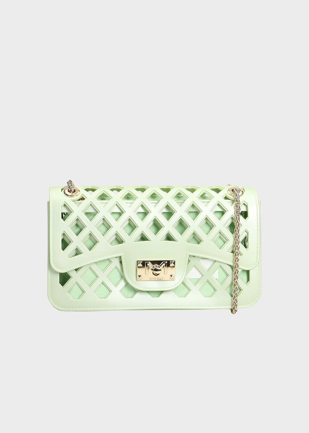 Borsa a tracolla Flat Basket con pochette interna