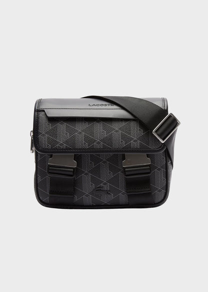 Borsa a tracolla The Blend con patta e doppio gancio monogram