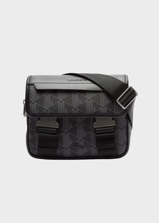 Borsa a tracolla The Blend con patta e doppio gancio monogram
