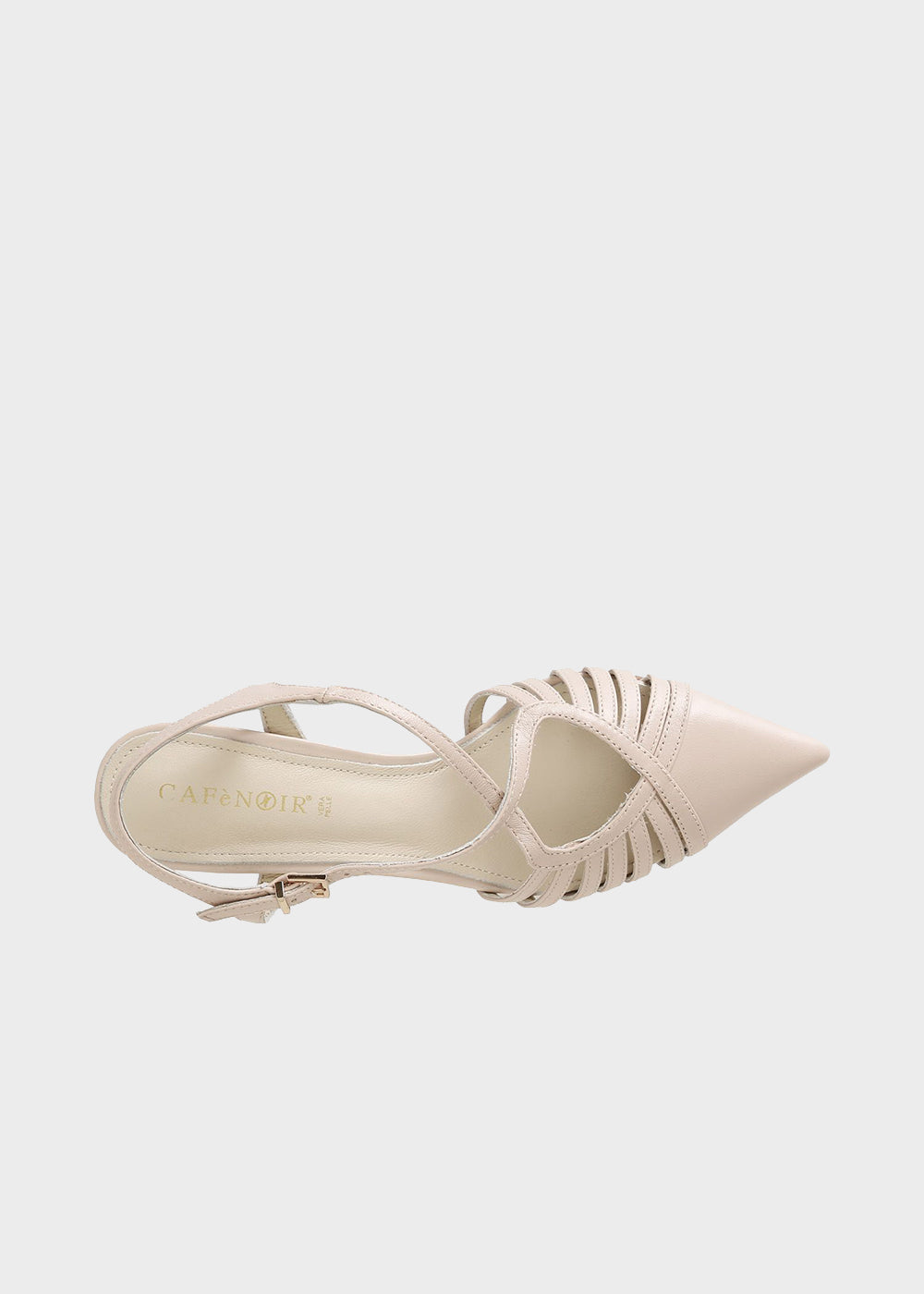 Décolleté in nappa con incrocio