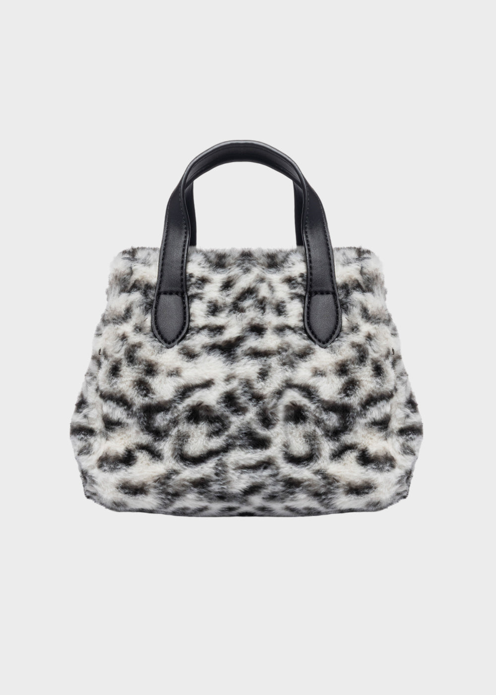 Borsa a mano Buby Lynx S animalier con tracolla, in effetto pelliccia-3