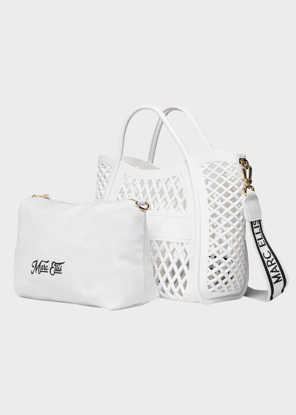 Borsa da Mare con tracolla Flat Basket S, con pochette interna