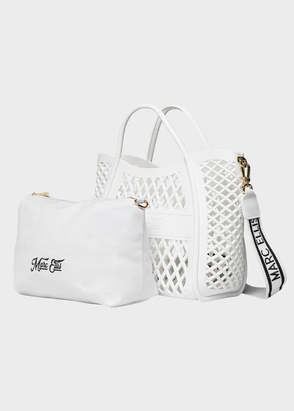 Borsa da Mare con tracolla Flat Basket S, con pochette interna