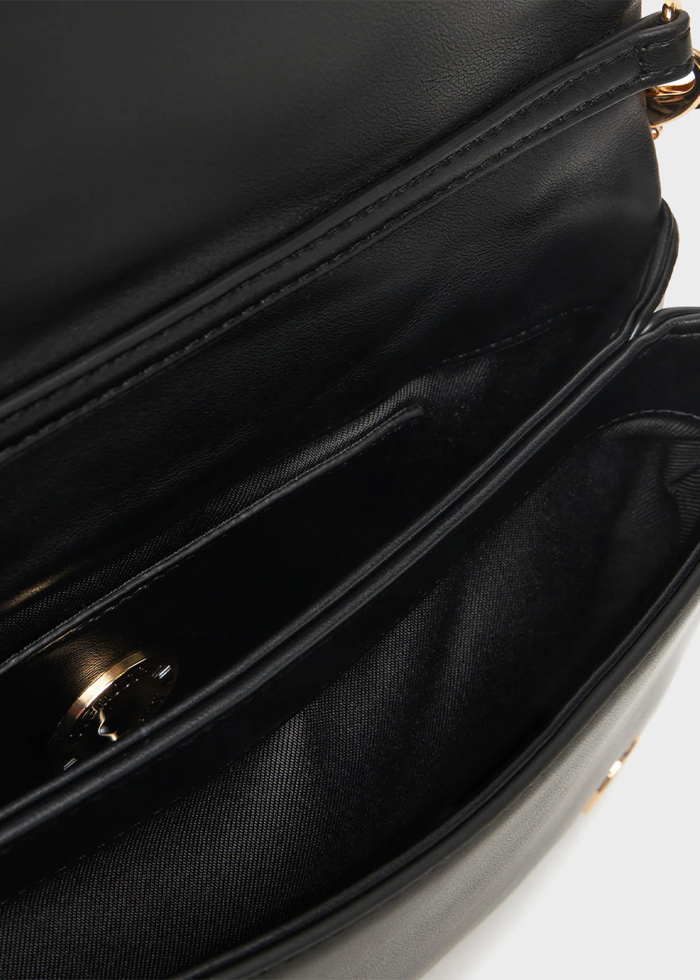 Borsa a tracolla con logo frontale