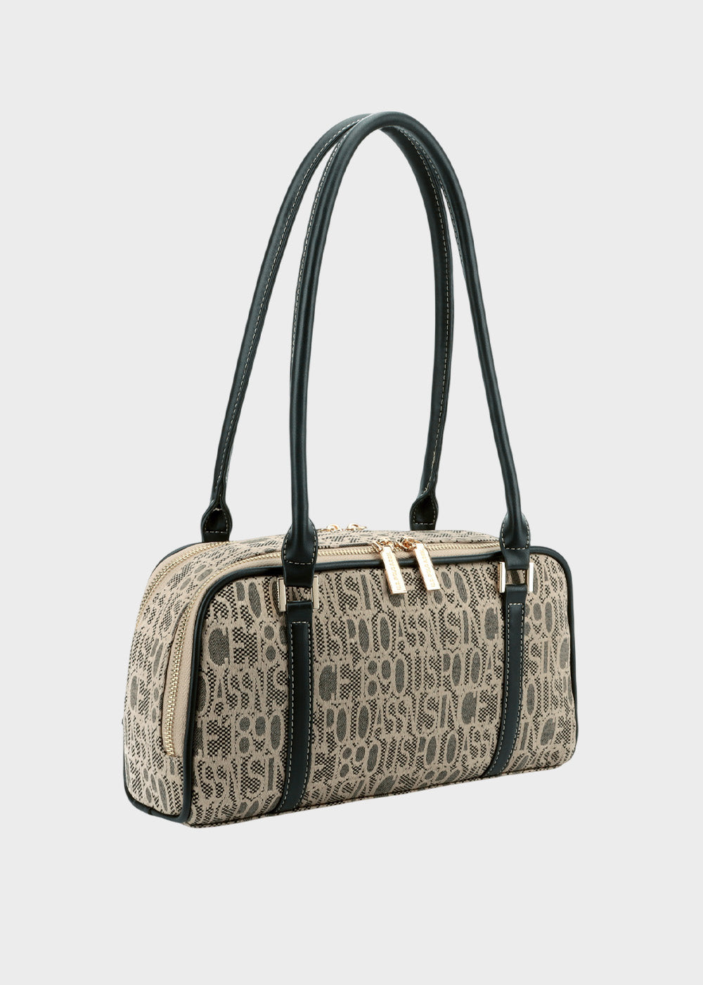Borsa a spalla Jacquard in tessuto