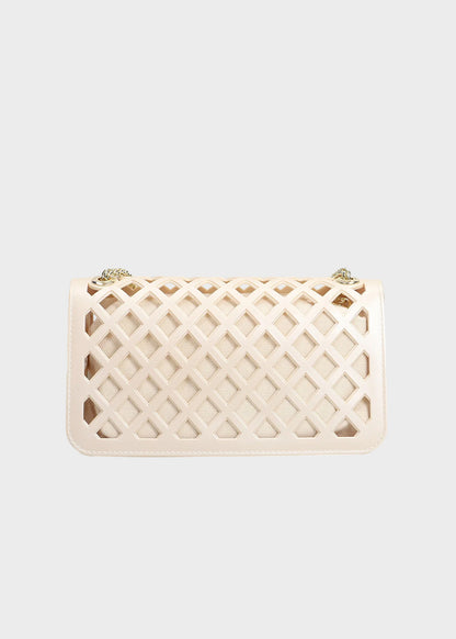 Borsa a tracolla Flat Basket con pochette interna