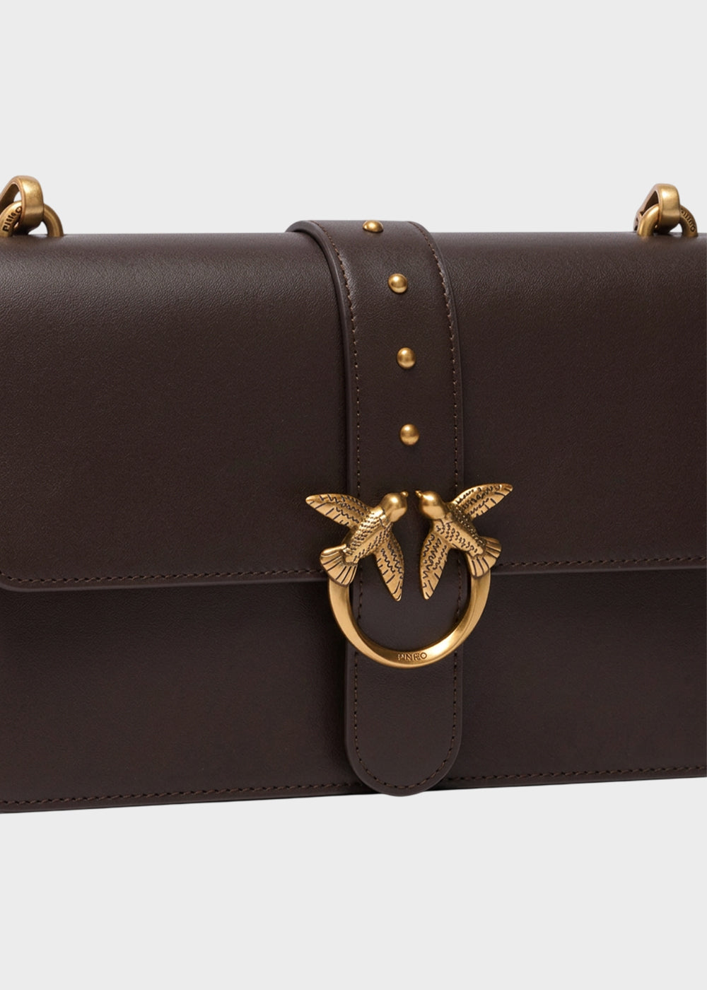 Borsa a tracolla media Love Bag One in pelle New Buckle-4