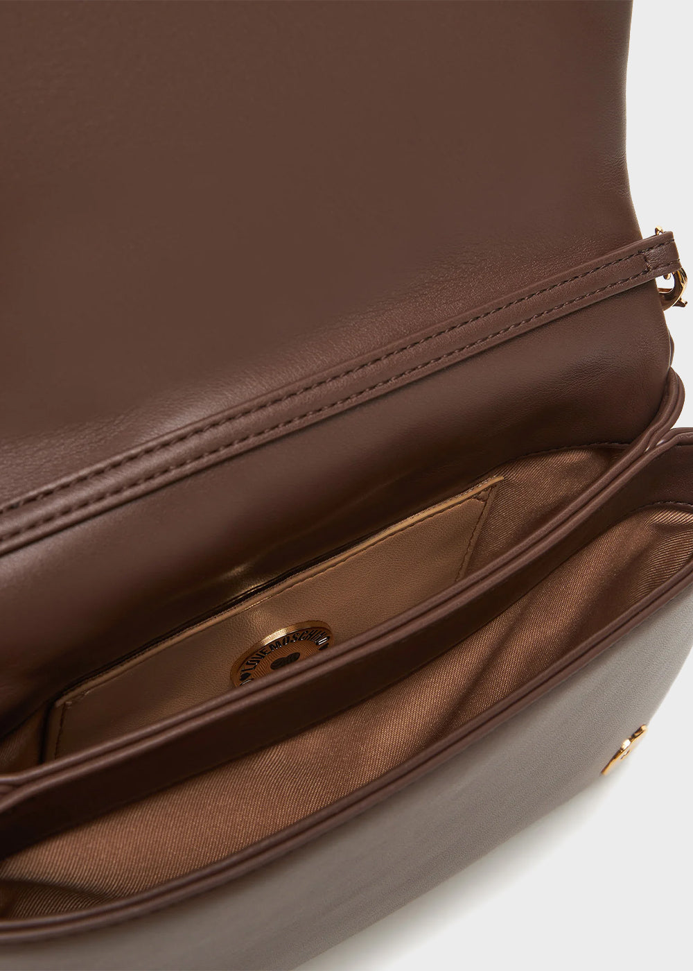 Borsa a tracolla con logo frontale