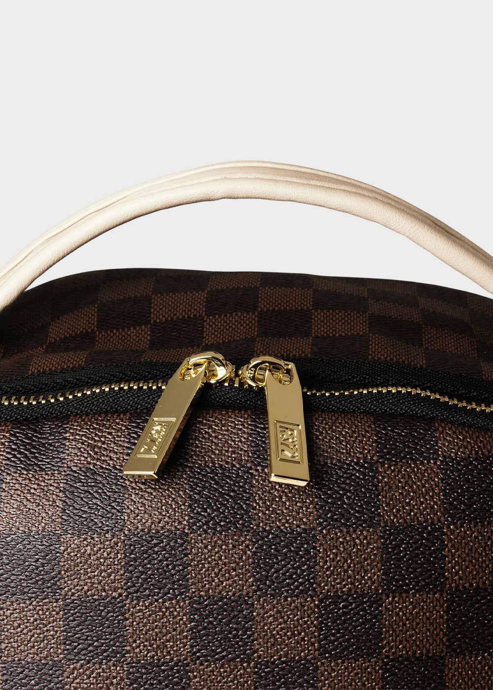 Zaino con logo ricamato frontale e trama a scacchi, "Limited Edition"