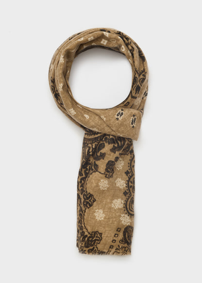 Sciarpa Mary stampata marrone