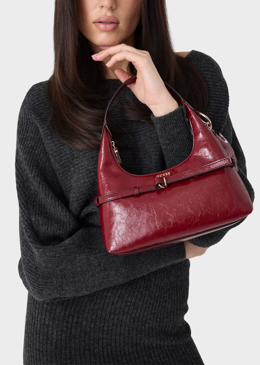 Borsa a spalla Taylor Mini con charm fiore-3