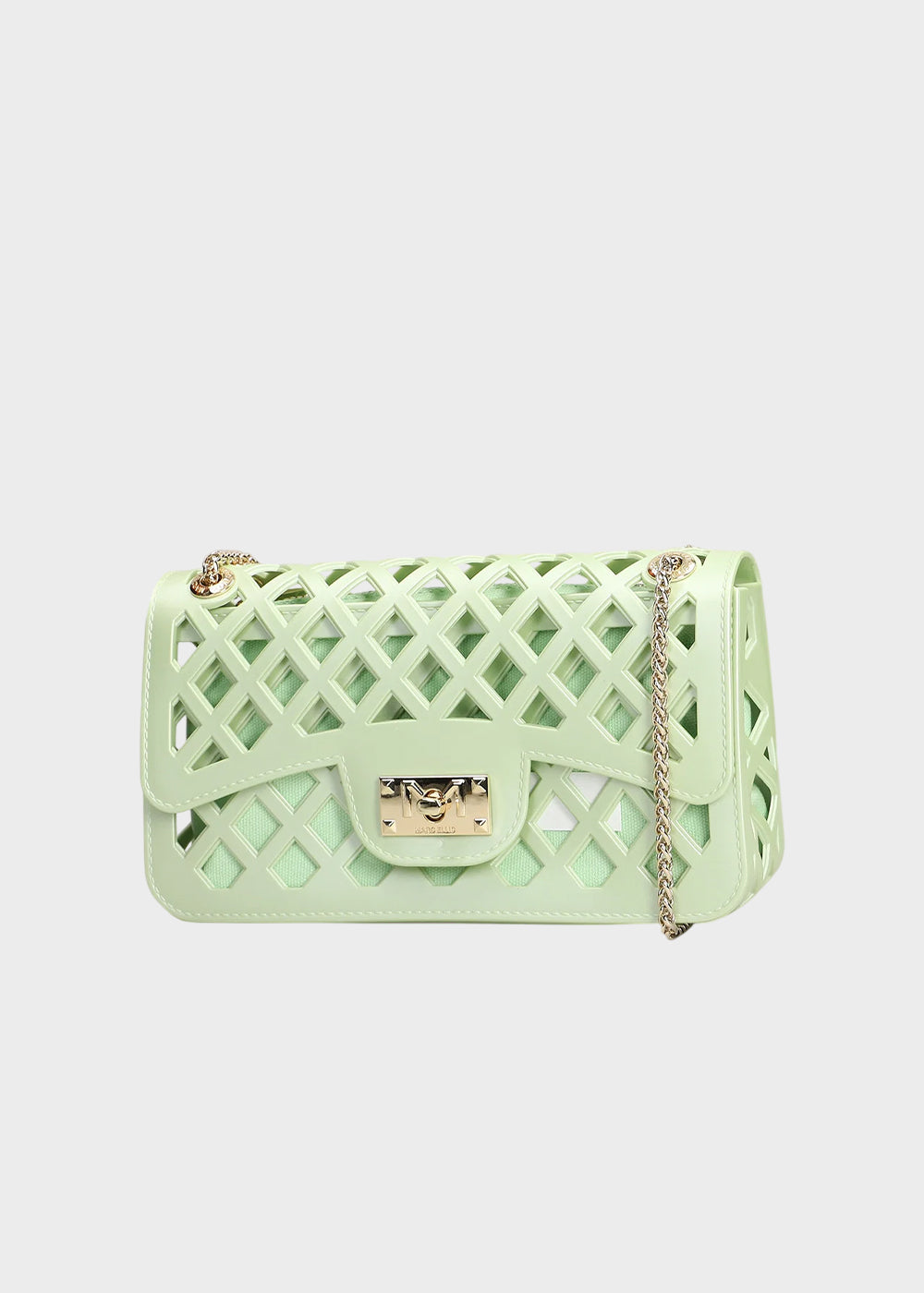 Borsa a tracolla Flat Basket con pochette interna