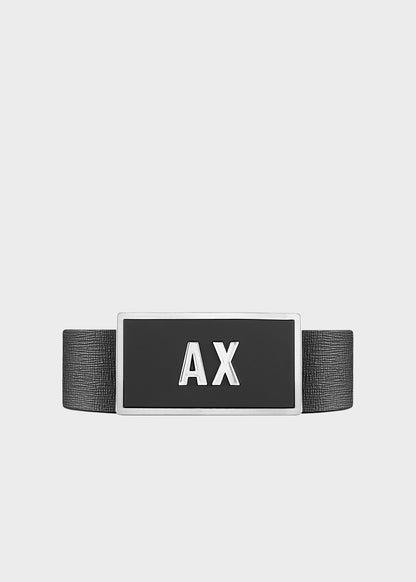 Set cintura reversibile con due fibbie (3 cm)