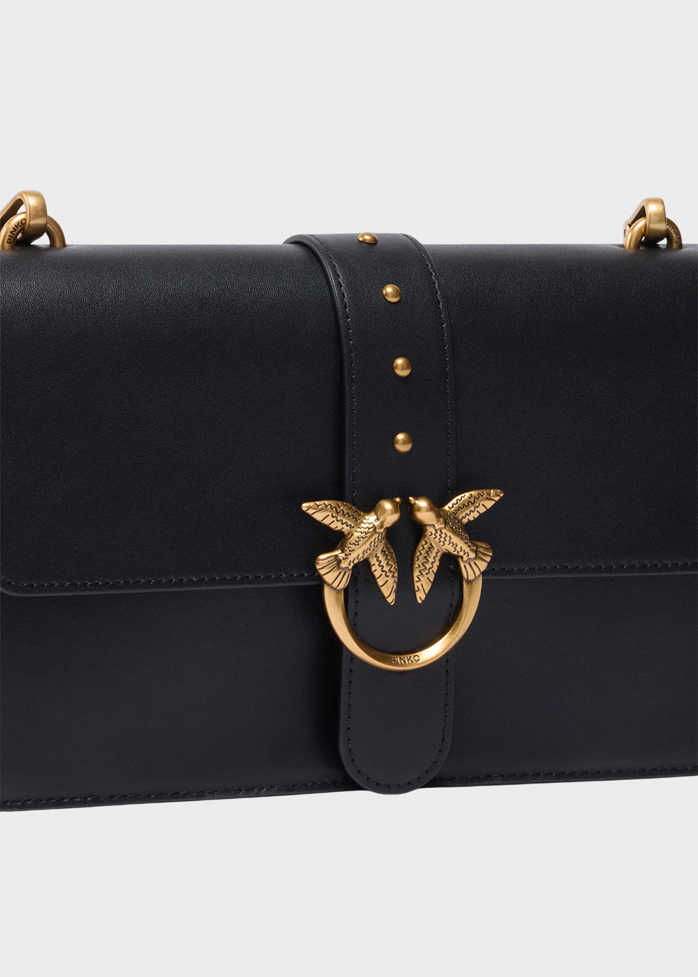 Borsa a tracolla media Love Bag One in pelle New Buckle-4