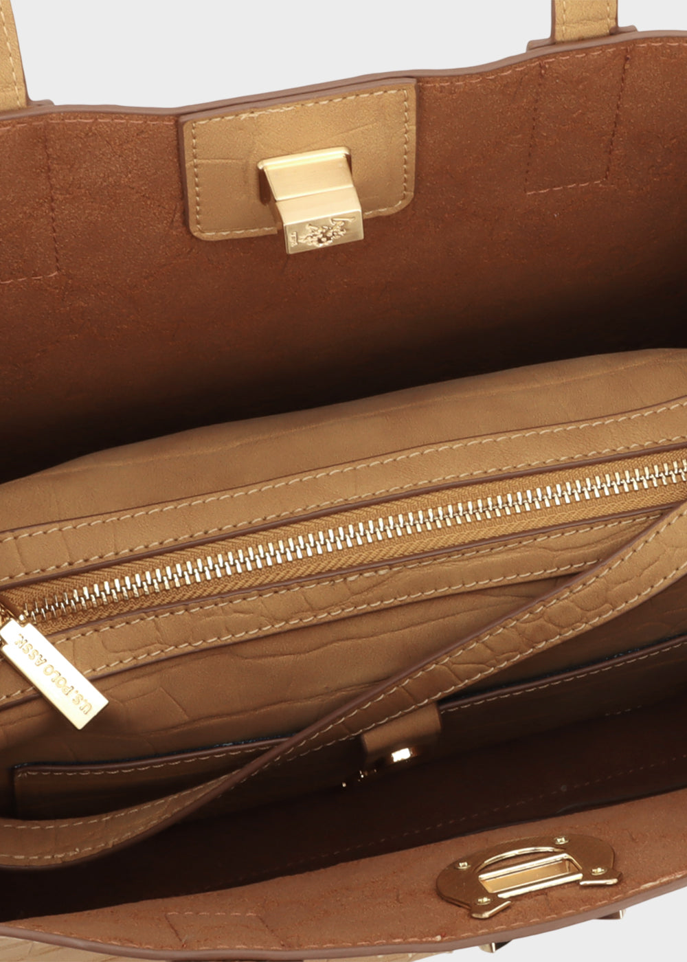 Borsa a mano Middleton D. con tracolla e borsa interna, effetto Croco