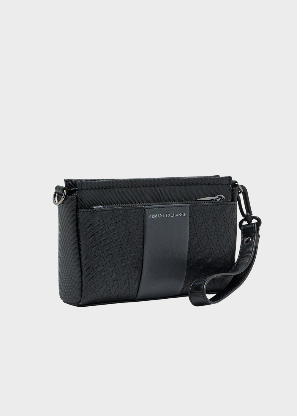 Borsello William con manico da polso e zip frontale-5