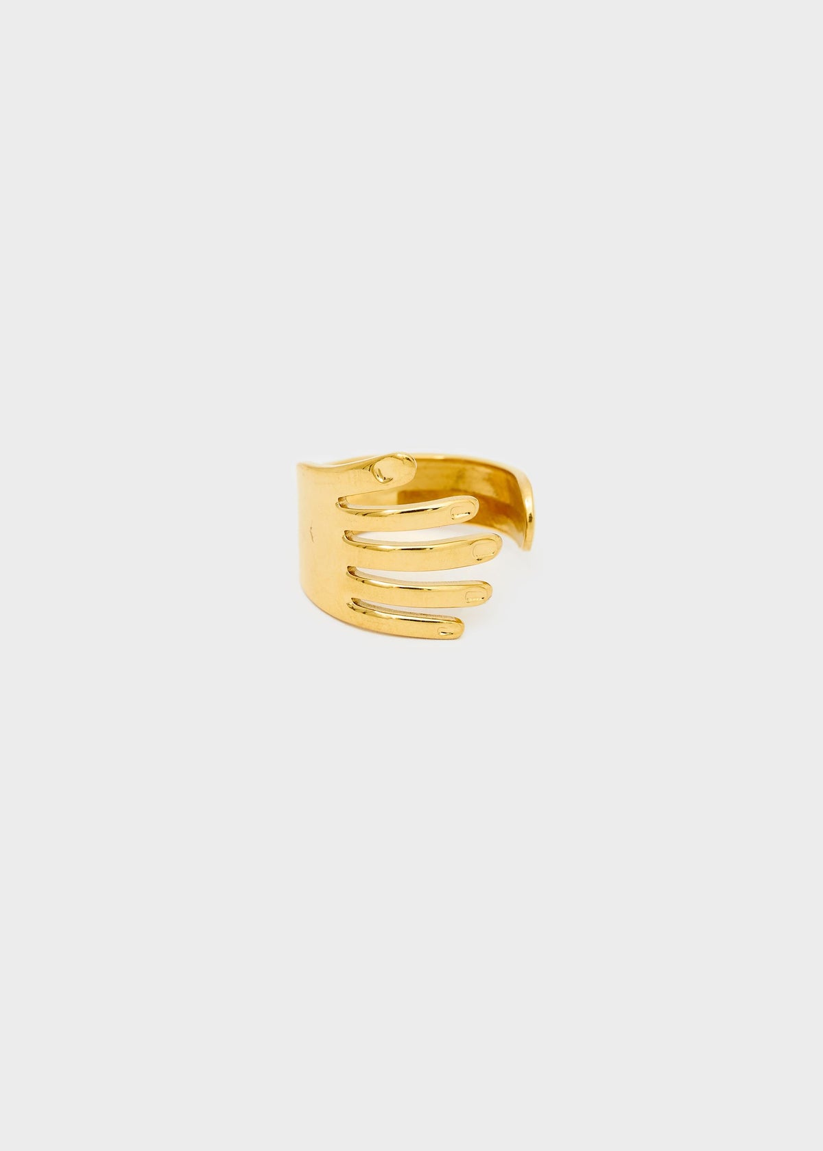Anello in acciaio regolabile Mano Avvolgente