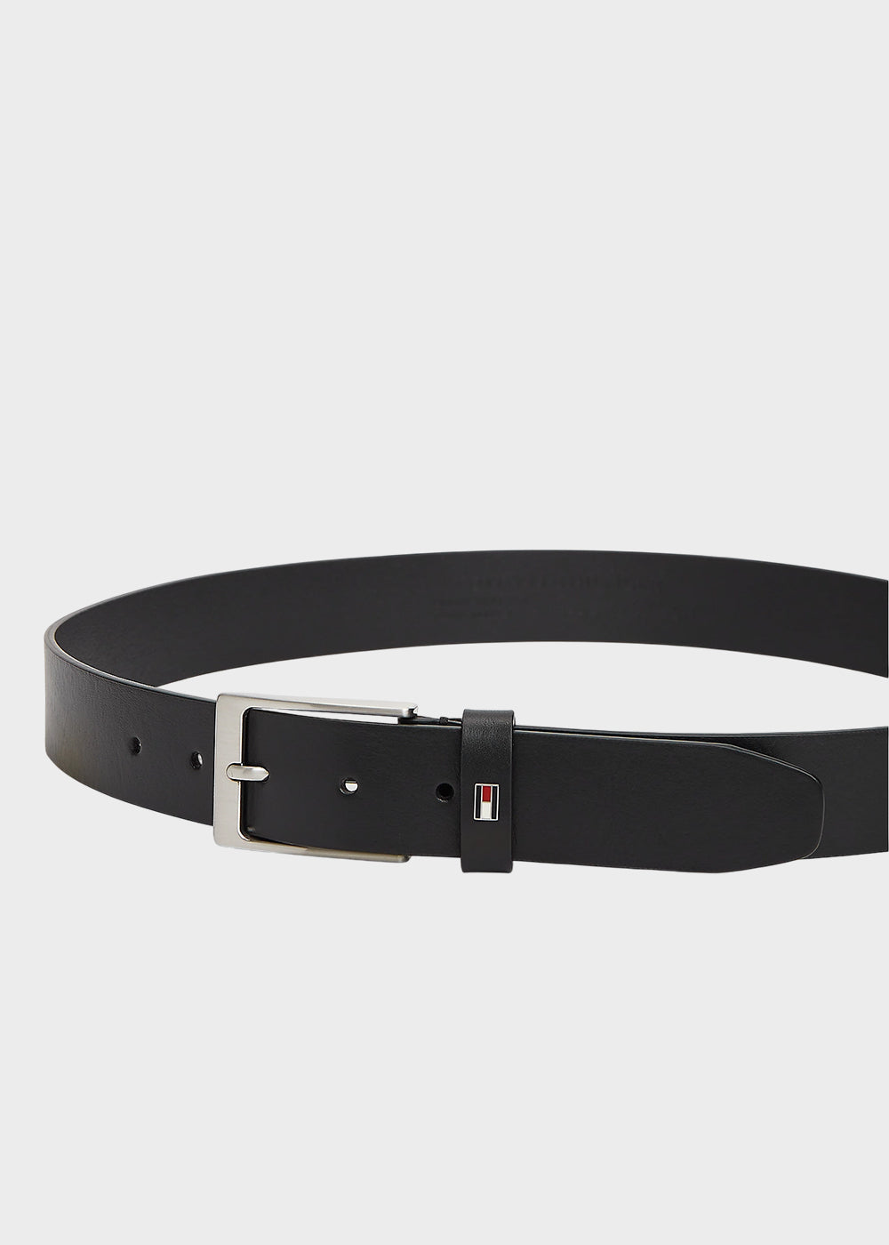 Cintura con fibbia rettangolare accorciabile, in pelle (3,4 cm)