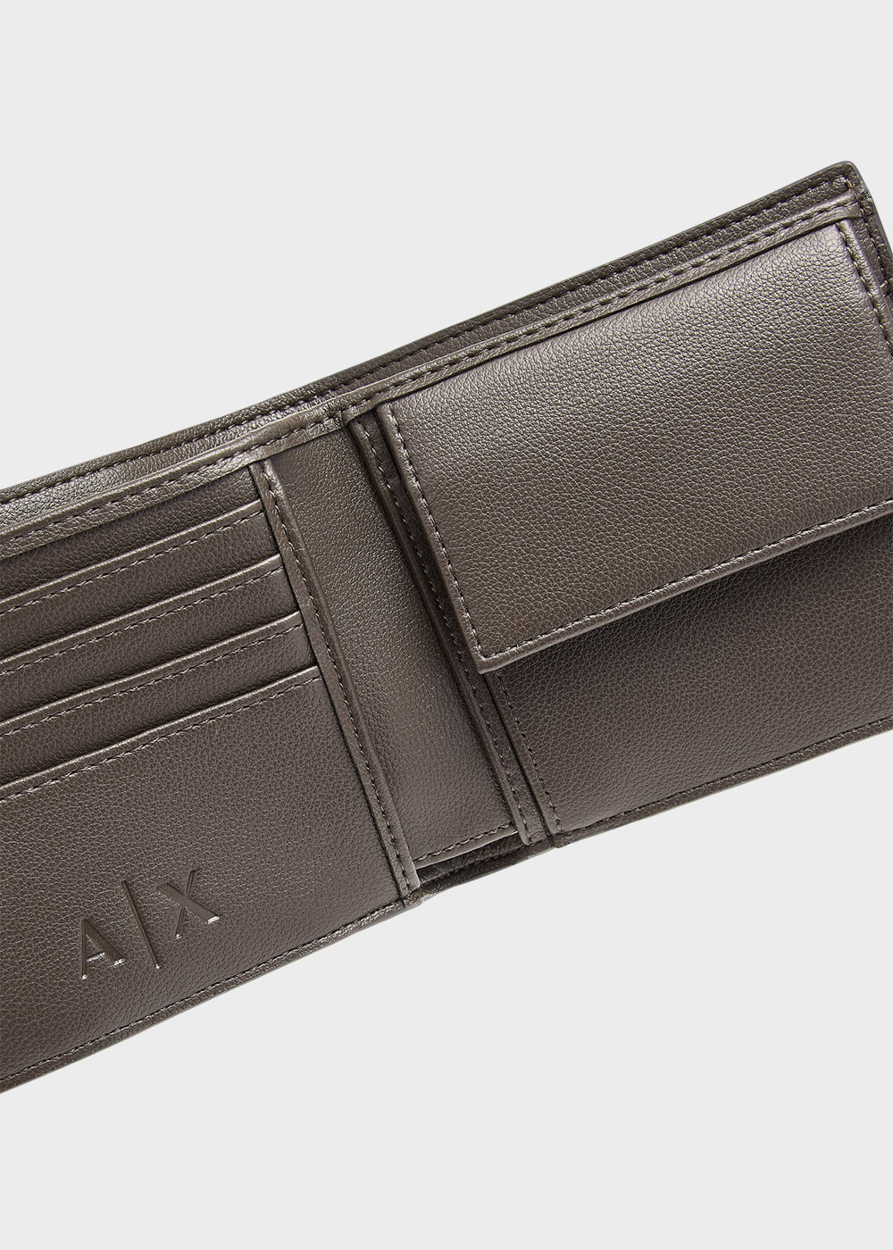 Portafogli William con portamonete e logo all over-4