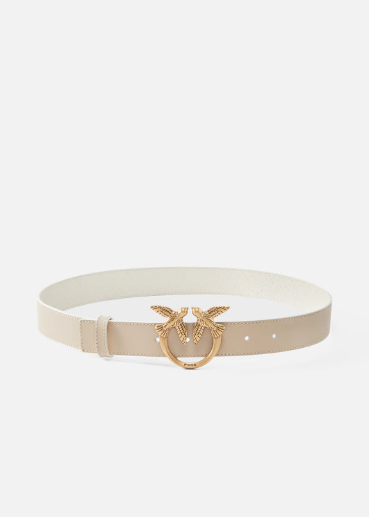 Cintura reversibile con fibbia Love Birds 3cm