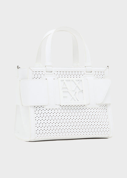 Borsa a mano con tracolla Susie Perforation Tote M