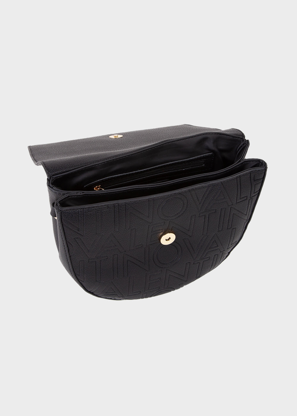 Borsa con tracolla Pansy e logo in rilievo all over