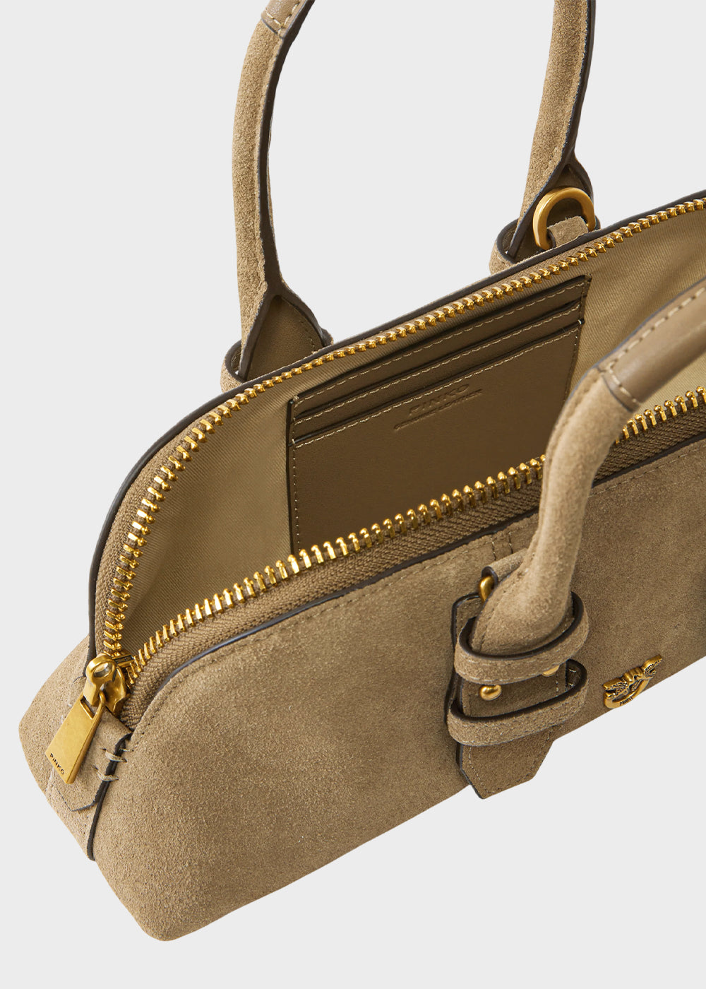 Borsa a mano Escape Bag piccola con tracolla, in pelle scamosciata-5