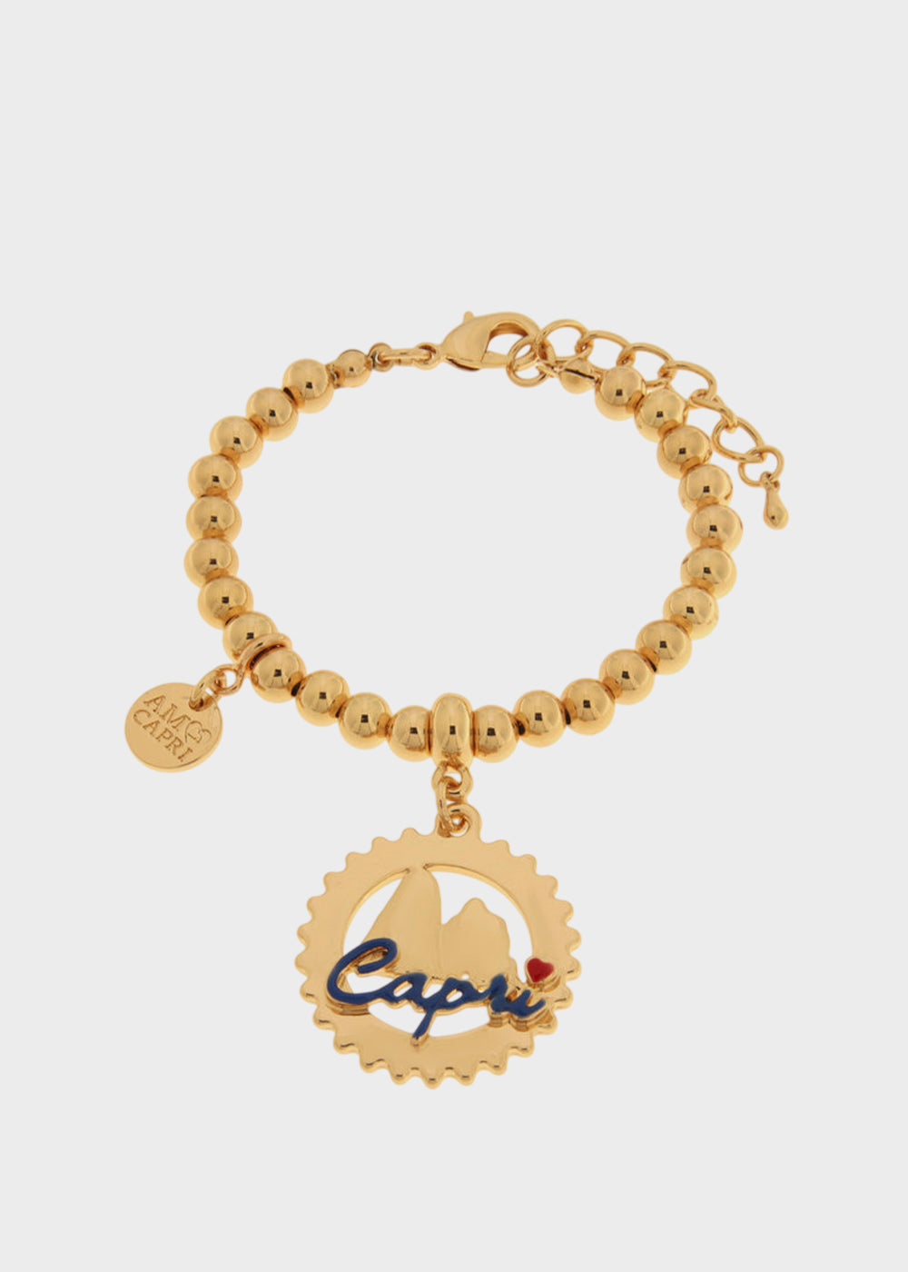 Bracciale in Metallo color oro Faraglioni e Capri