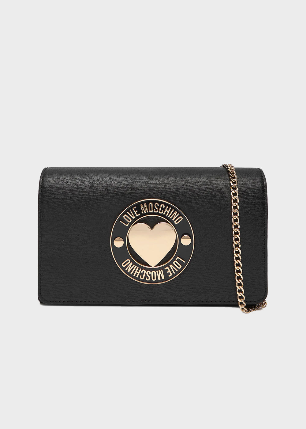 Shoulder bag with logo and heart on the front