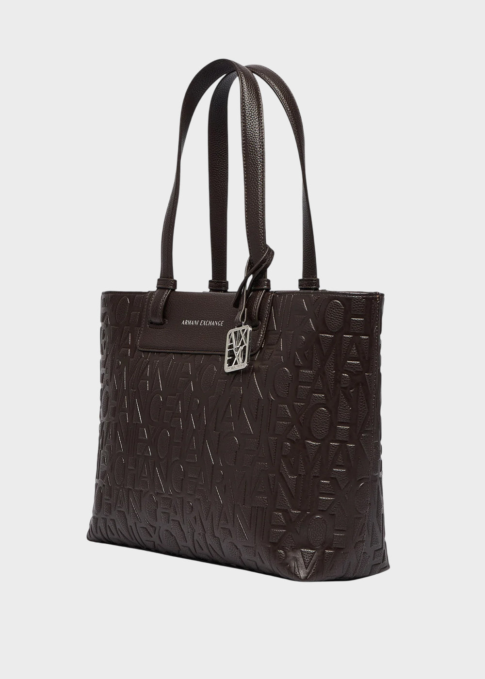 Borsa shopping Liz Pebble M con logo all over-3