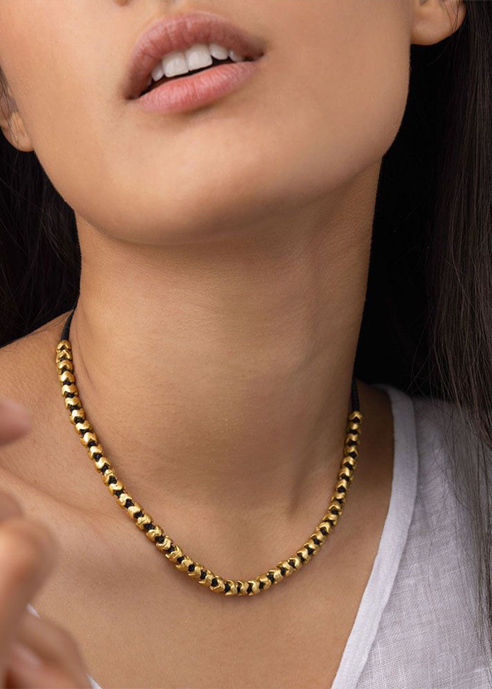 Adjustable Macramé Crown Necklace