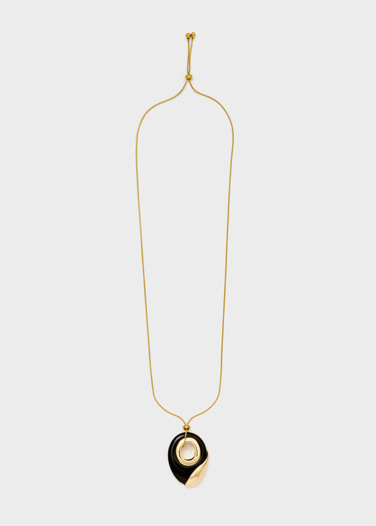 Collana Luna regolabile nero