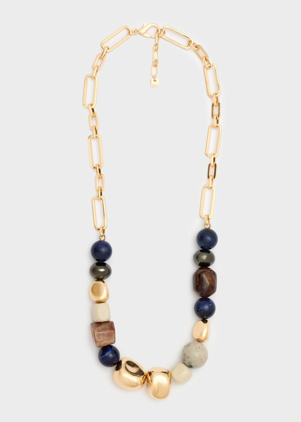 Collana lunga pepite in resina