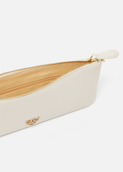 Horizontal Flat Bag in pelle