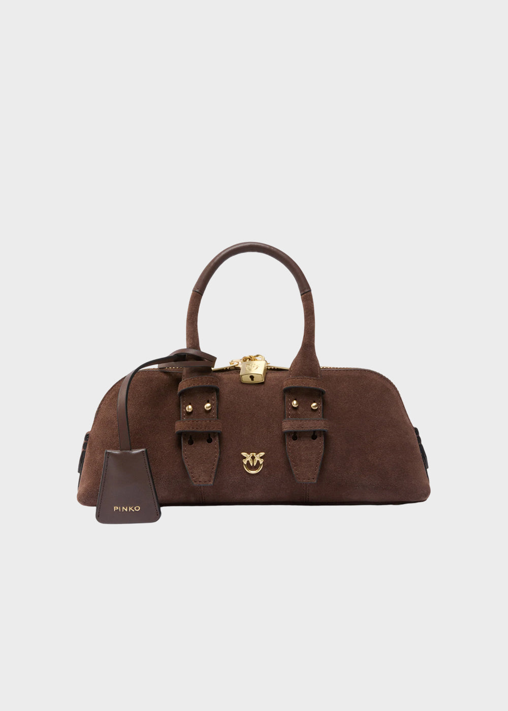Borsa a mano Escape Bag piccola con tracolla, in pelle scamosciata-1