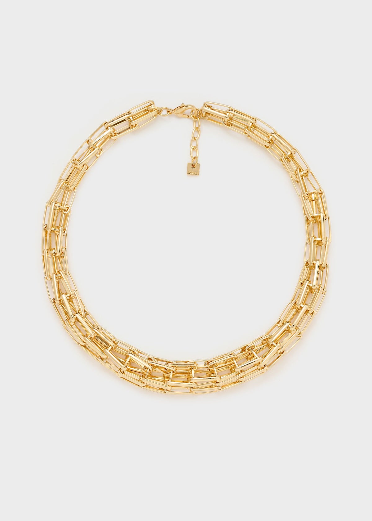 Collana Ludo in maglia tubolare over