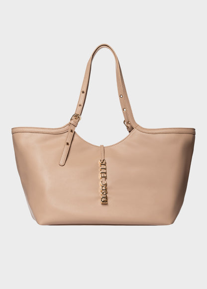 Borsa a spalla Scarlett Macro con logo metallico