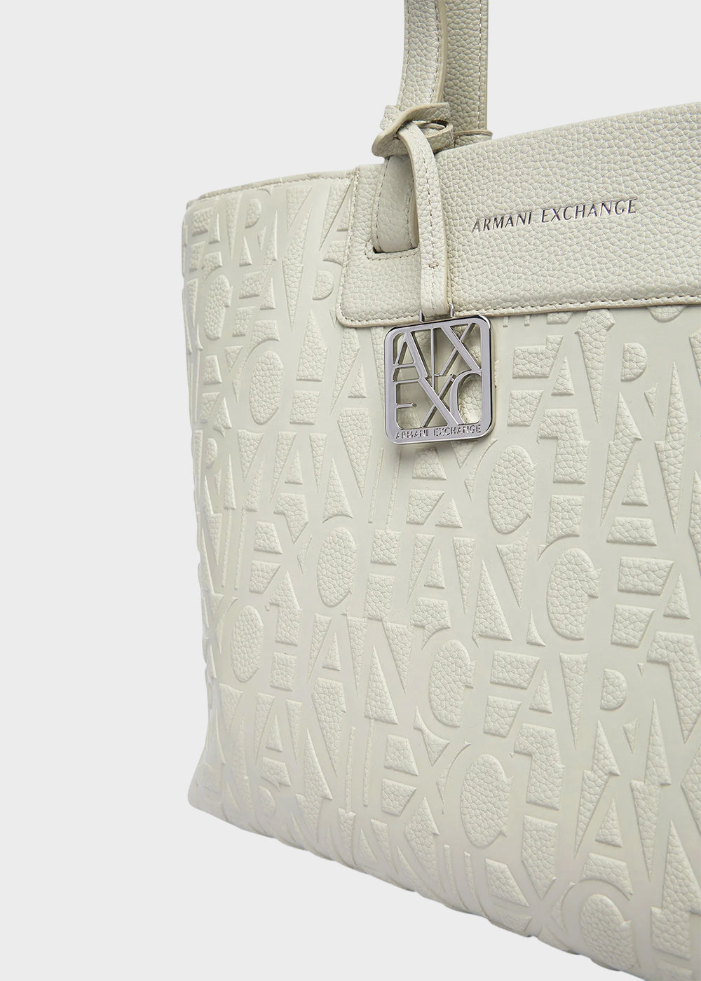Borsa shopping Liz Pebble M con logo all over-5