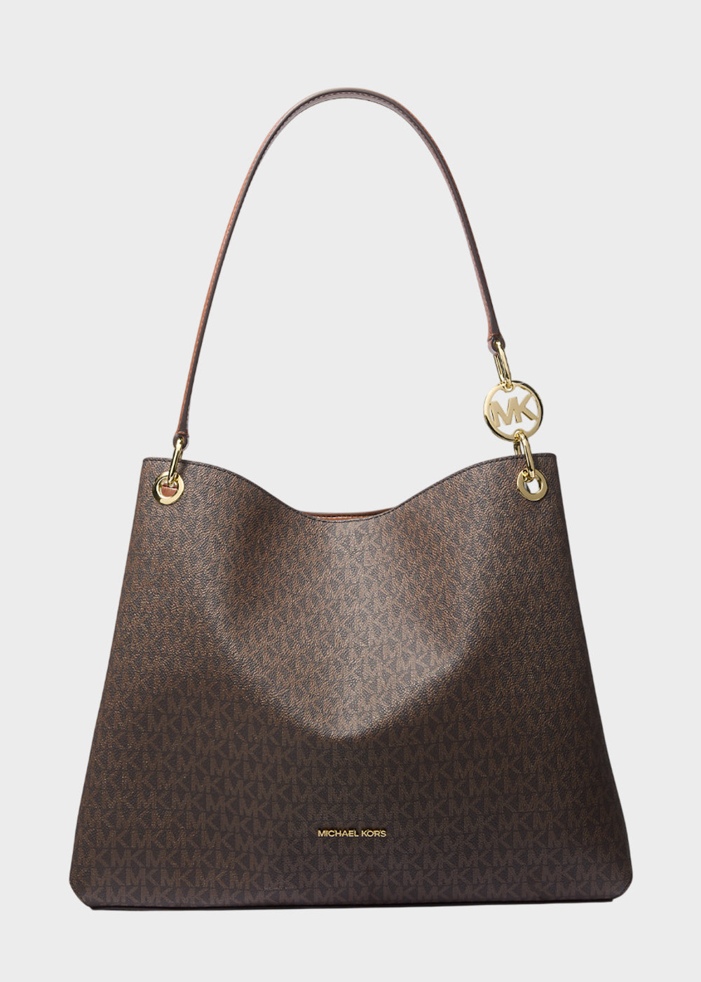 Borsa a spalla Christina con logo all over