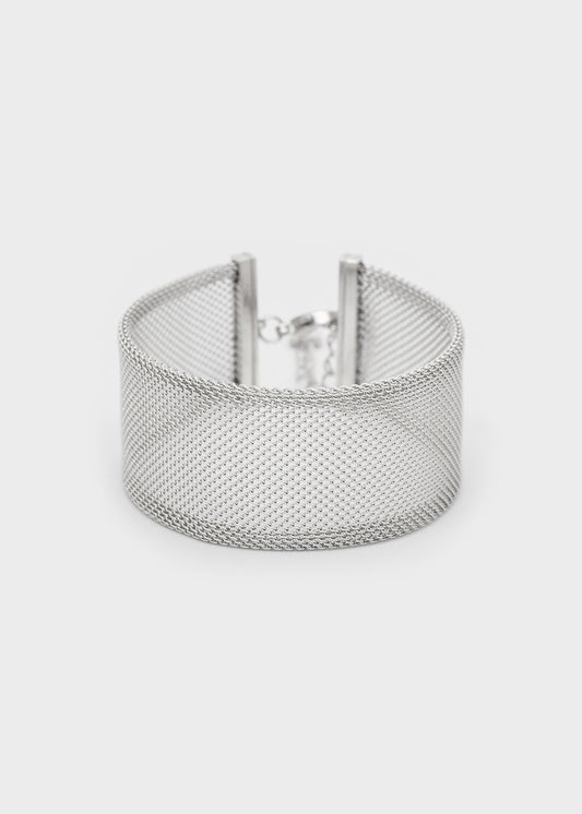 Bracciale in acciaio in mesh