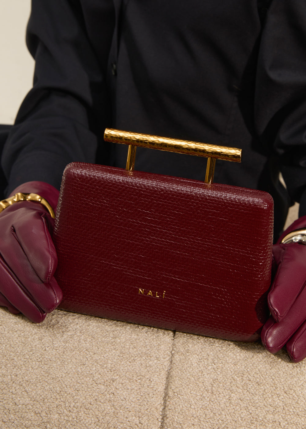 Printed Ivy Clutch